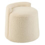 Voir la diapositive 1 : Paris Prix Pouf Design Bouclette  Teddy  40cm Beige