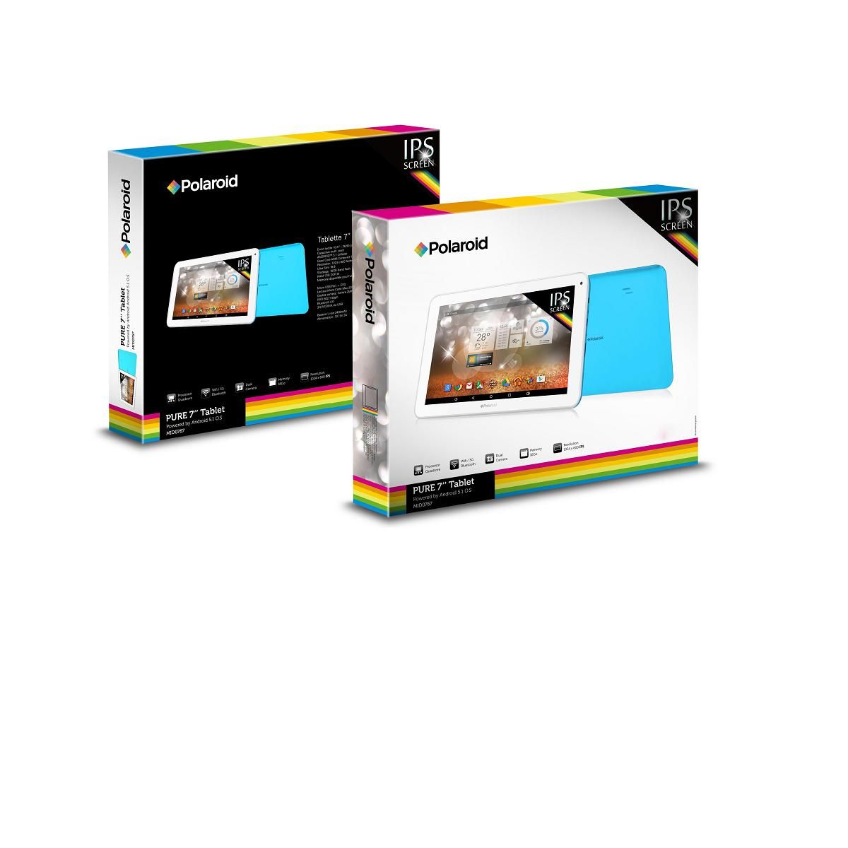 POLAROID Tablette tactile - Pure 7" - Bleu