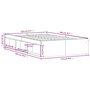 Voir la diapositive 6 : VIDAXL Cadre de lit sans matelas gris beton 120x200 cm