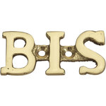 CENTRALE BRICO Lettre bis en laiton poli H.5.1 x l.3.5 cm