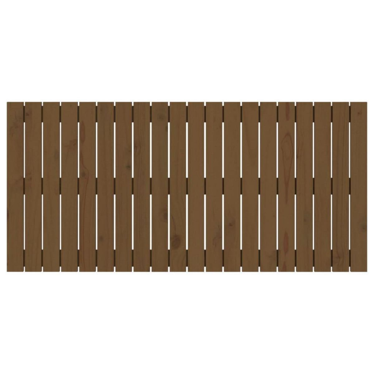 VIDAXL Tete de lit murale Marron miel 127,5x3x60 cm Bois massif de pin