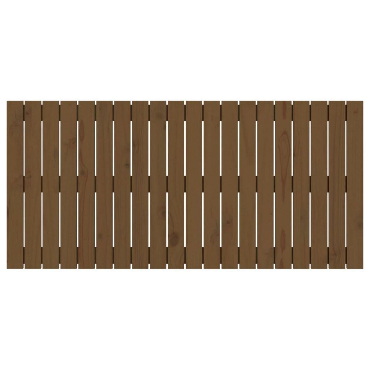 VIDAXL Tete de lit murale Marron miel 127,5x3x60 cm Bois massif de pin