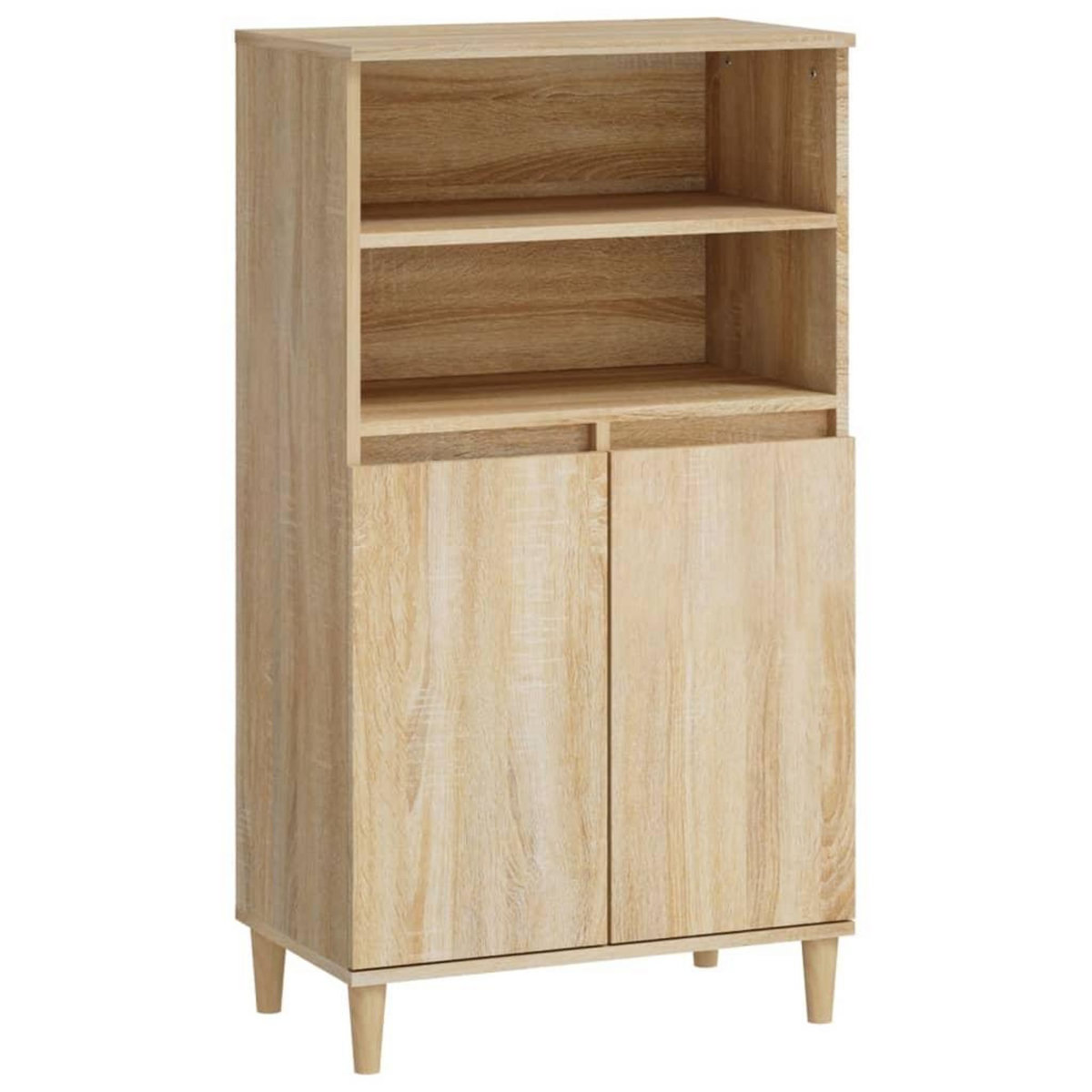 VIDAXL Buffet haut Chene sonoma 60x36x110 cm Bois d'ingenierie