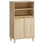 Voir la diapositive 2 : VIDAXL Buffet haut Chene sonoma 60x36x110 cm Bois d'ingenierie