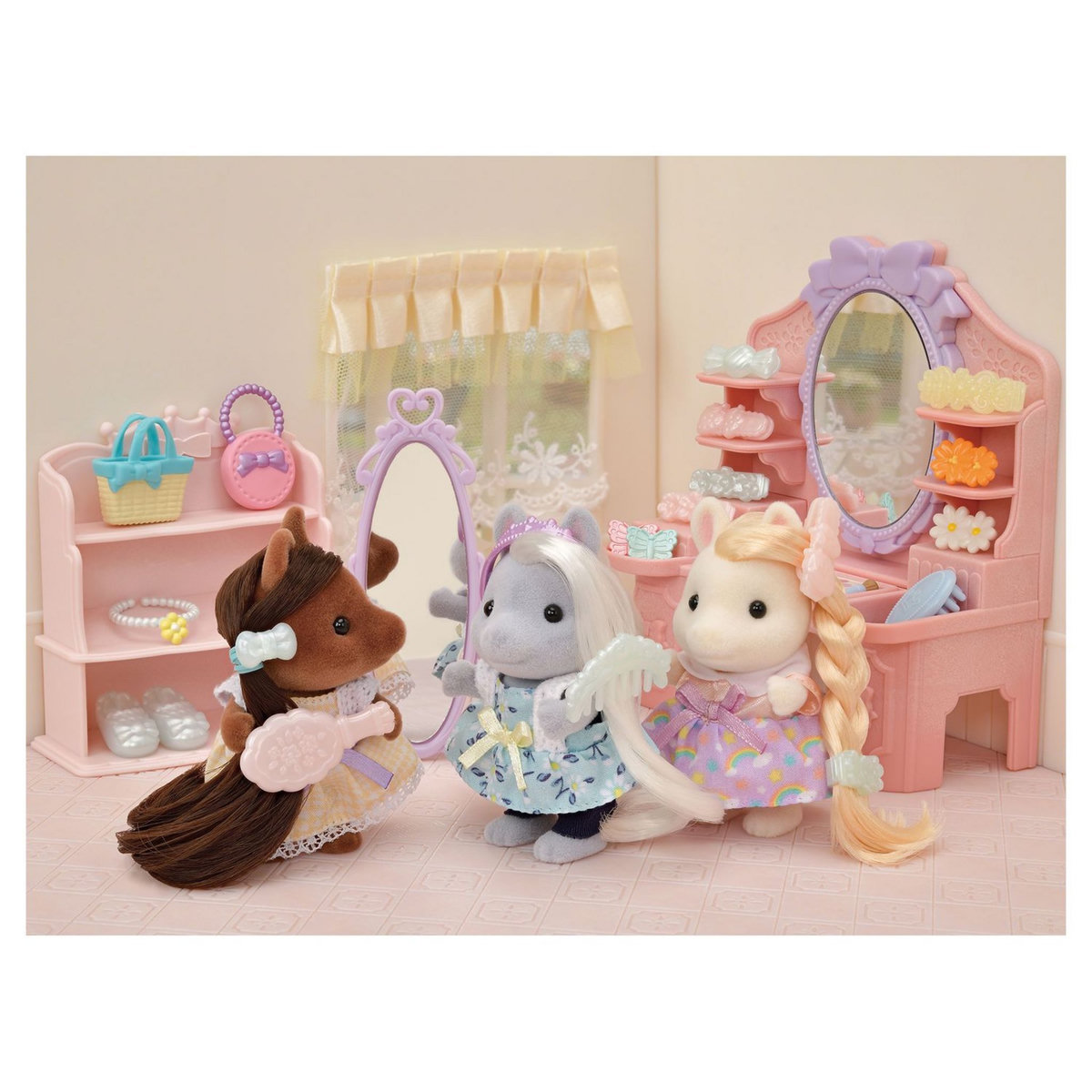 Epoch d'Enfance 5650 Les amis poney et leurs kits de coiffure - Sylvanian Families