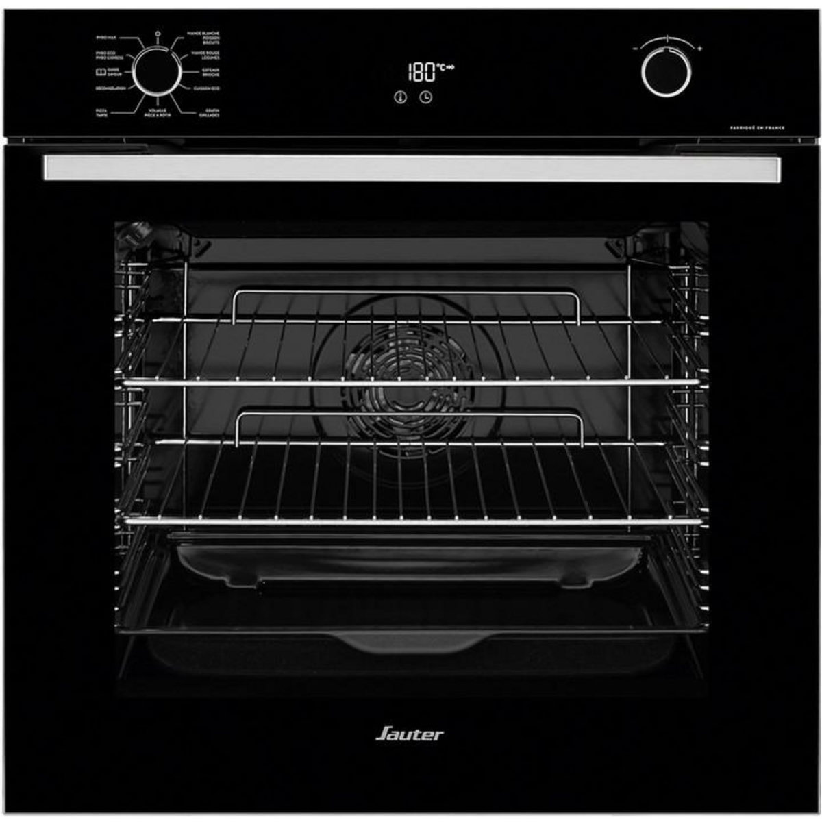 Sauter Four intégrable multifonction 73l 60cm pyrolyse inox - sop6214lb