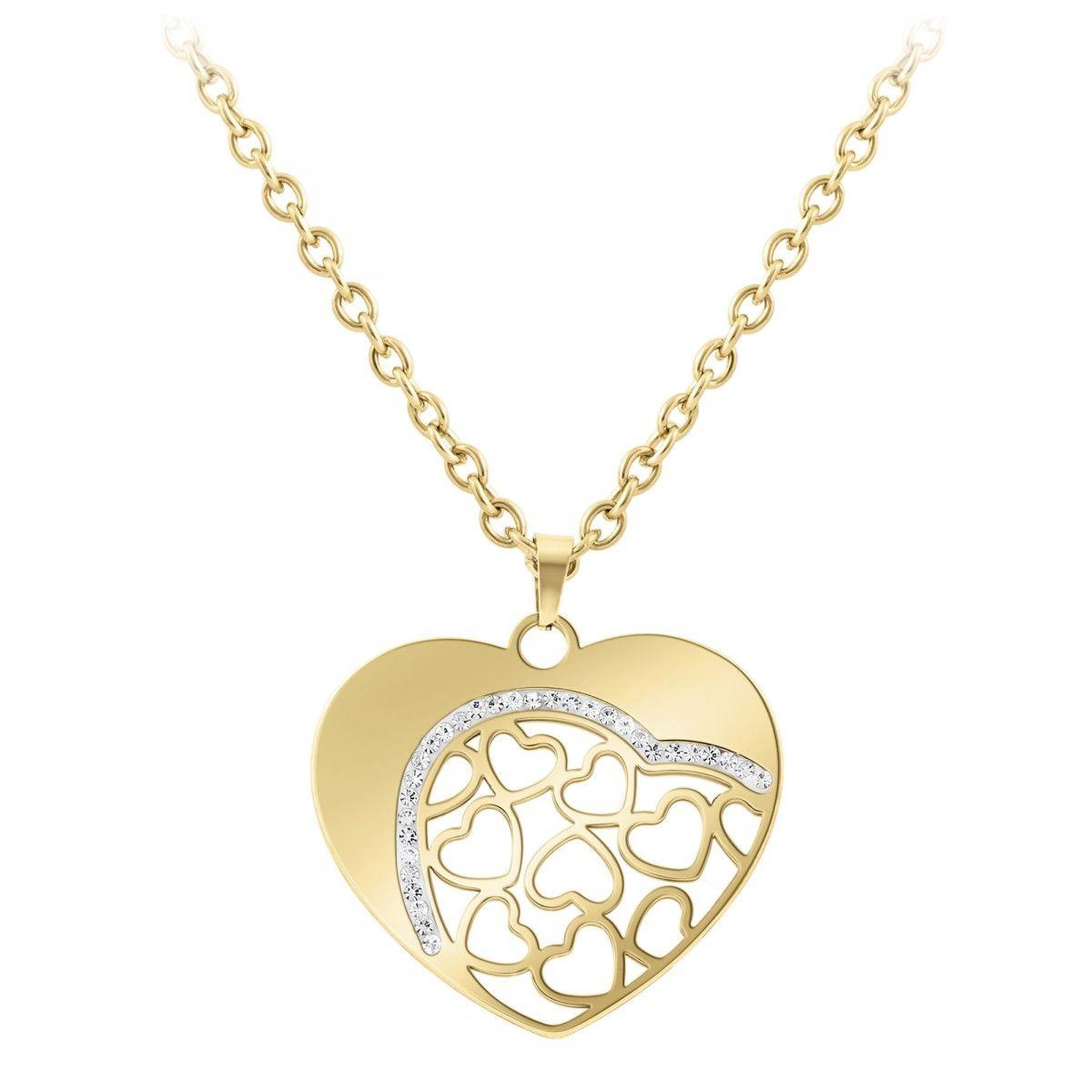 SC BOHEME Sautoir coeur SC Bohème orné de Cristaux scintillants