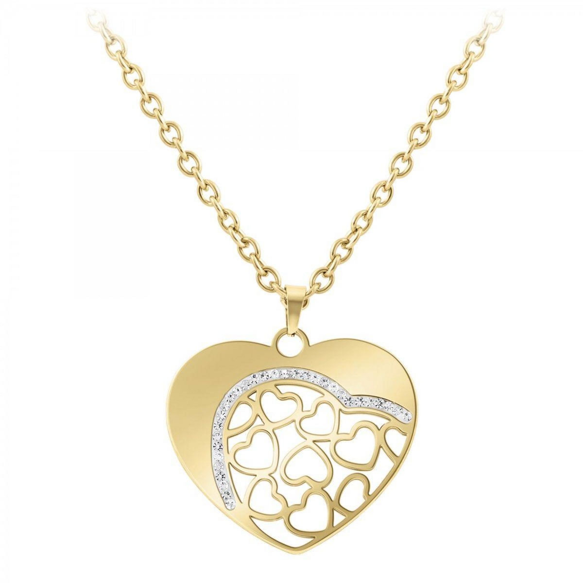 SC BOHEME Sautoir coeur SC Bohème orné de Cristaux scintillants