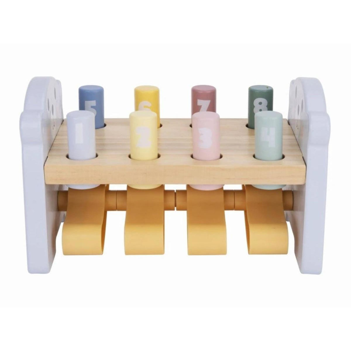 ELINELI Jeu Marteau ours en bois avec chiffres