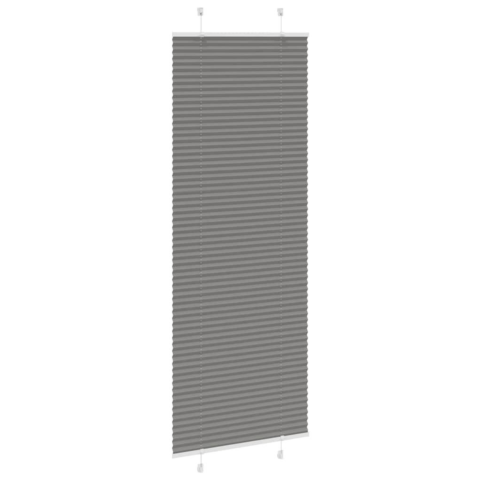 Voir la diapositive 3 : VIDAXL Store plisse anthracite 80x200 cm largeur du tissu 79,4 cm