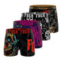 Voir la diapositive 1 : FREEGUN Lot de 4 boxers homme Heavy Rock