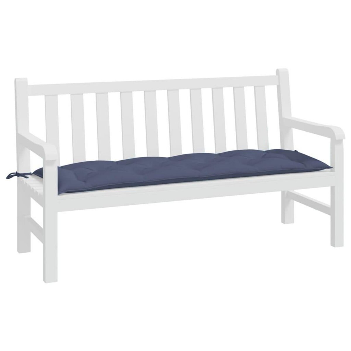 VIDAXL Coussin de banc de jardin bleu marine 150x50x7 cm tissu oxford