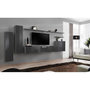 Voir la diapositive 2 : Paris Prix Meuble TV Mural Design  Switch I  330cm Gris