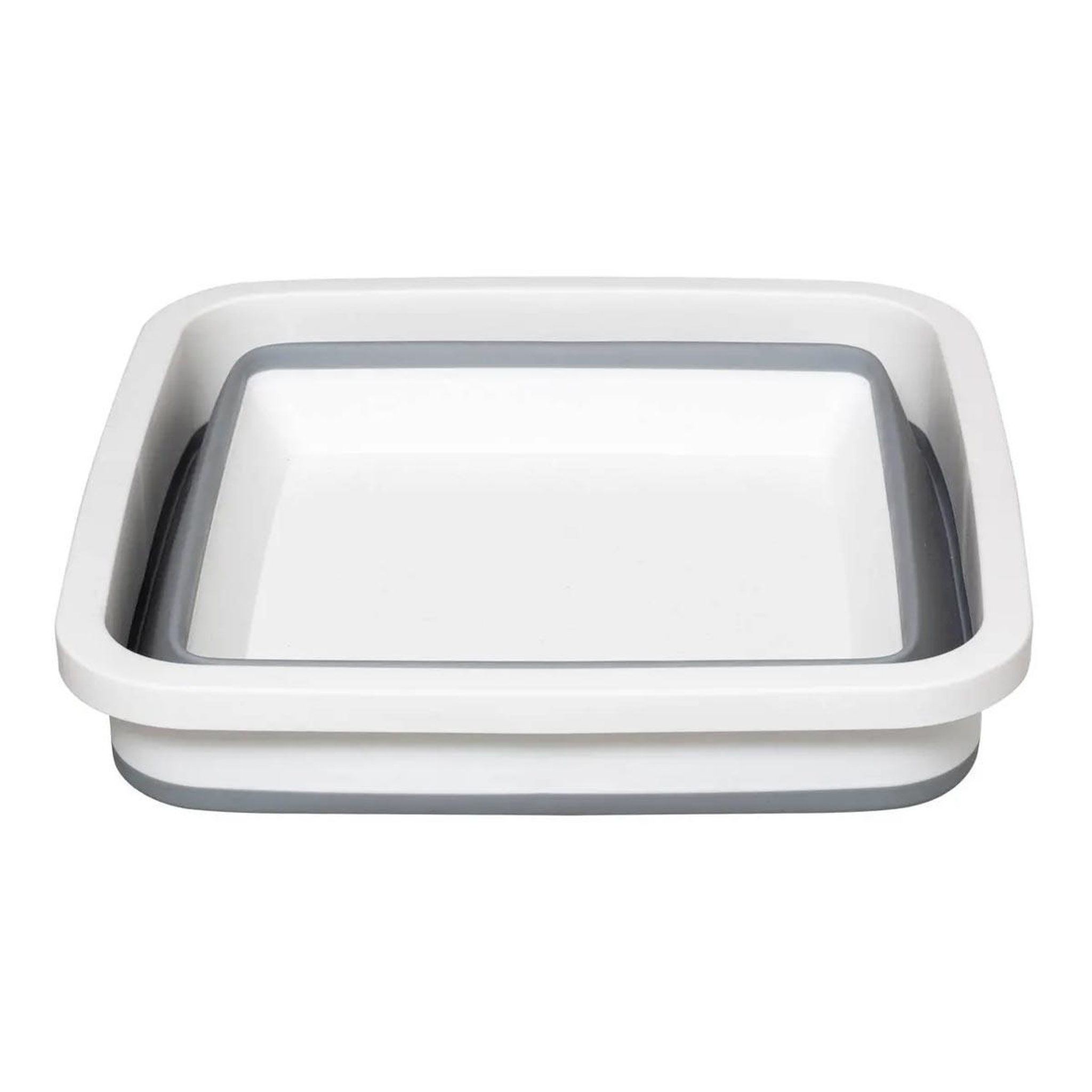 Voir la diapositive 2 : FIVE Bassine carrée  rétractable  8l blanc & gris