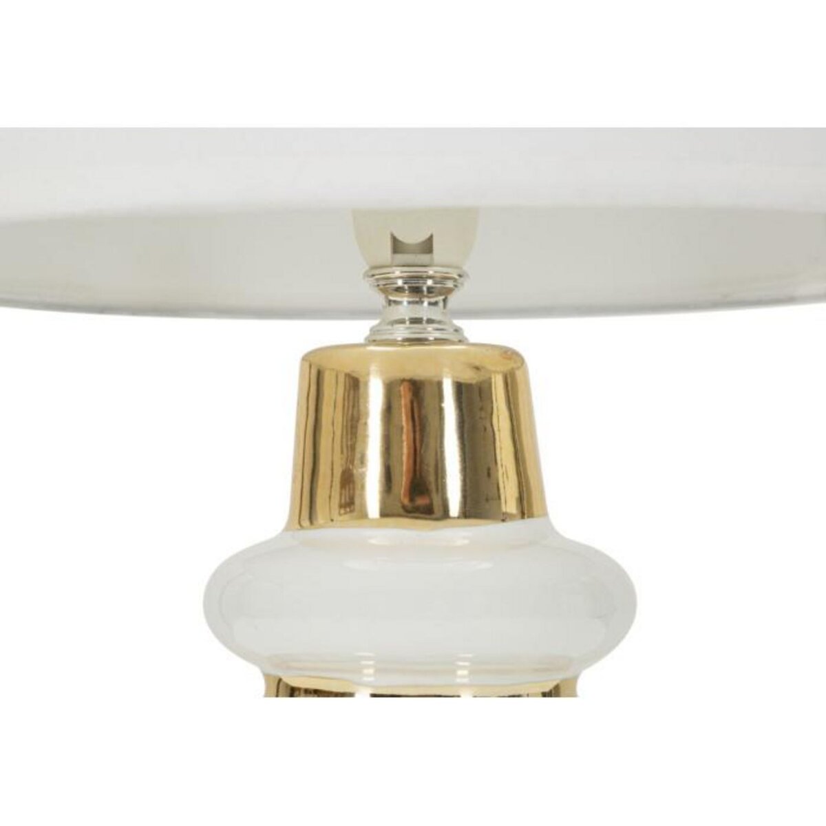 Paris Prix Lampe à Poser en Céramique  Liara  32cm Blanc & Or