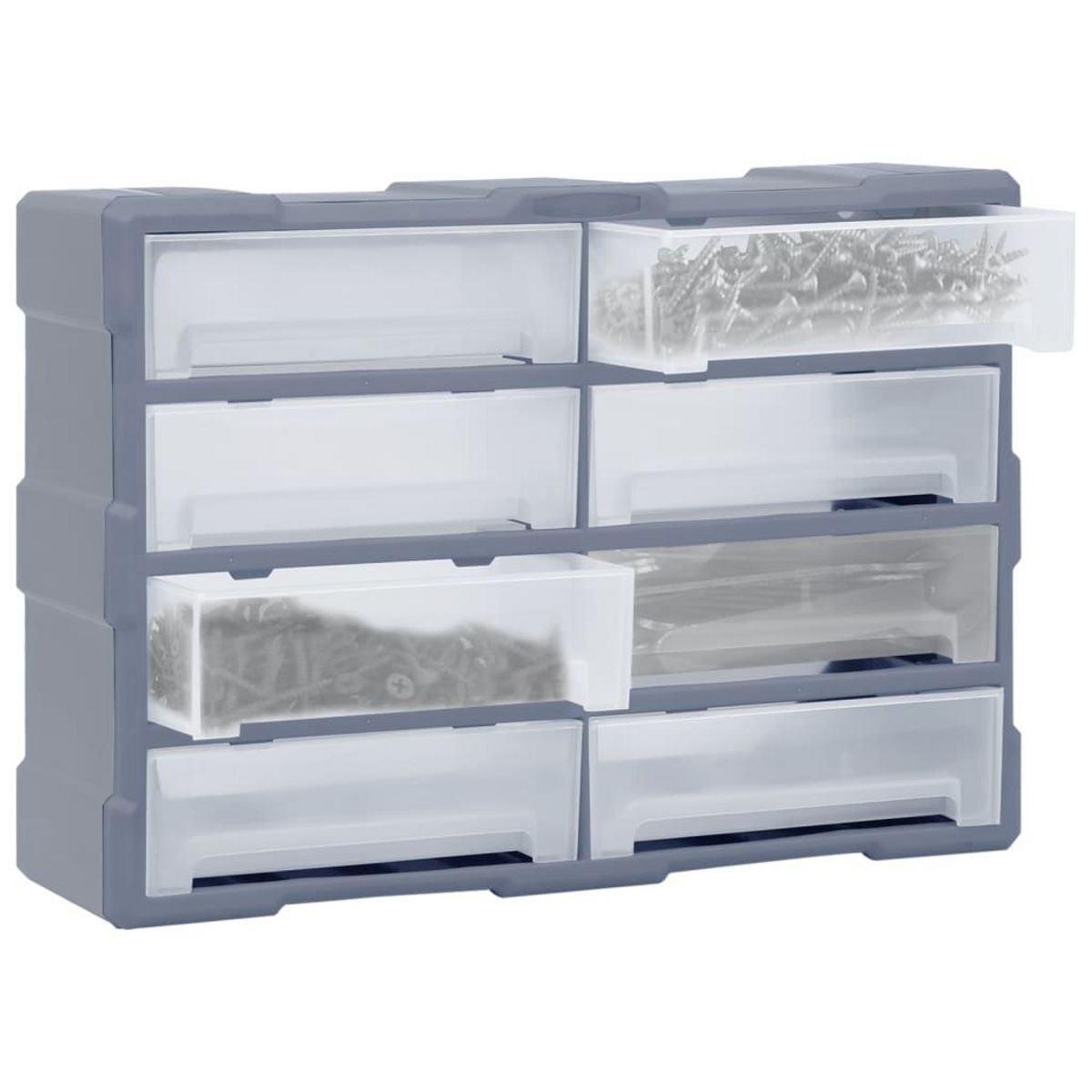 VIDAXL Organisateur multi-tiroirs avec 8 grands tiroirs 52x16x37 cm
