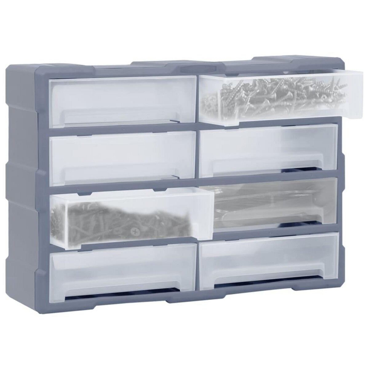 VIDAXL Organisateur multi-tiroirs avec 8 grands tiroirs 52x16x37 cm