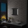 Voir la diapositive 1 : VIDAXL Miroir mural a LED pour salle de bains 60x50 cm
