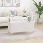 Voir la diapositive 1 : VIDAXL Table basse Blanc 90x44,5x45 cm Bois d'ingenierie