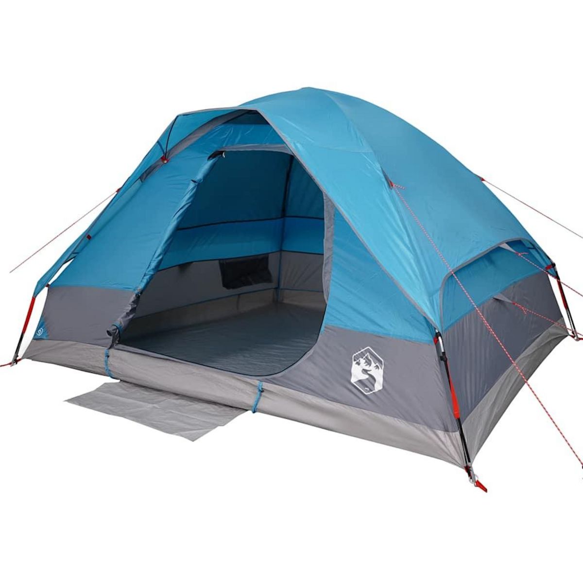 VIDAXL Tente de camping a dome 4 personnes bleu impermeable