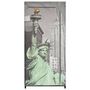 Voir la diapositive 3 : VIDAXL Garde-robe New York 75x45x160 cm Tissu