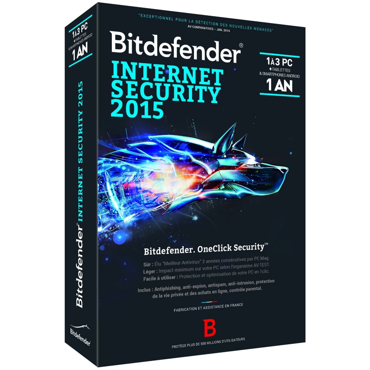 Bitdefender Internet Security 2015 - 1 An/3 PC