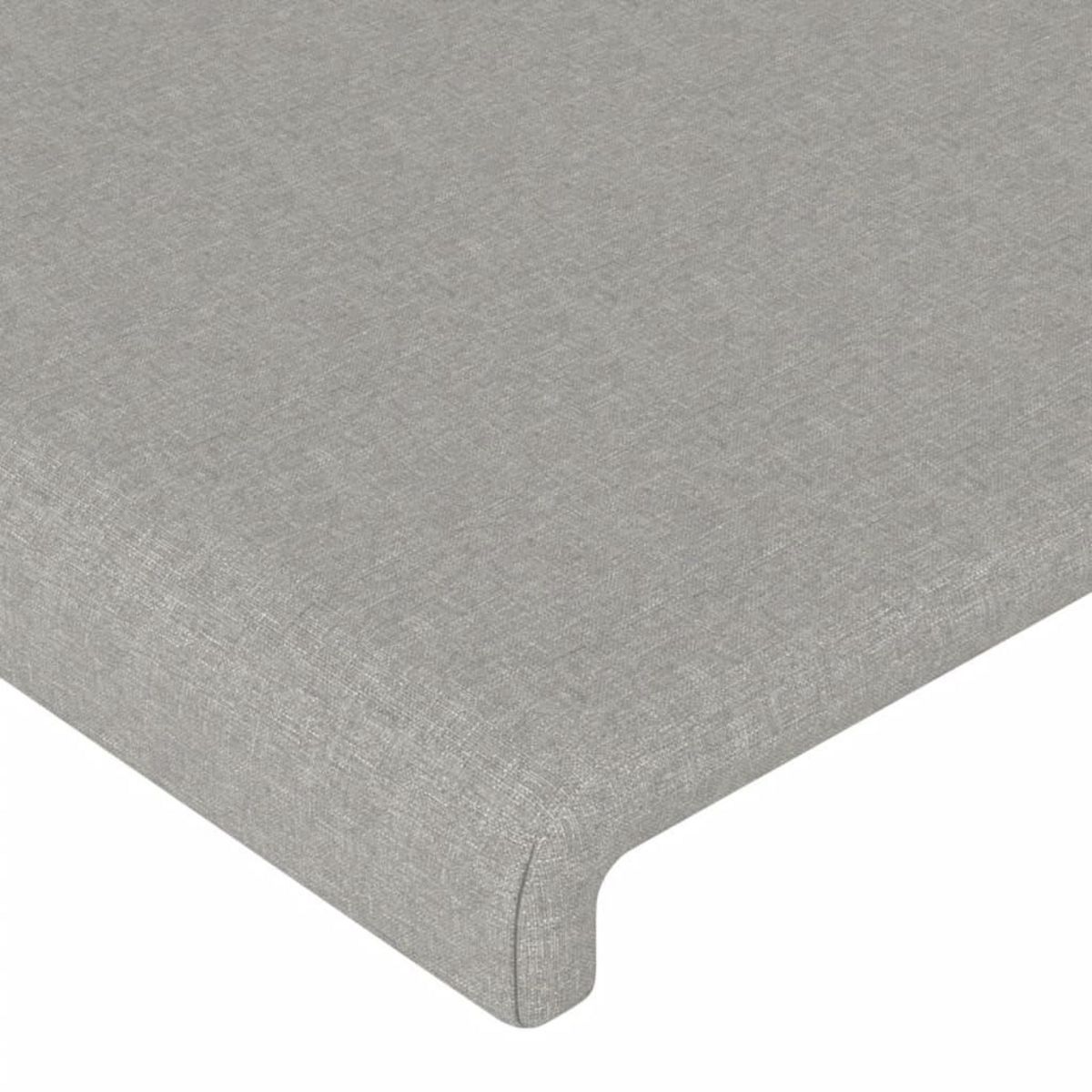VIDAXL Tete de lit a LED Gris clair 103x16x118/128 cm Tissu
