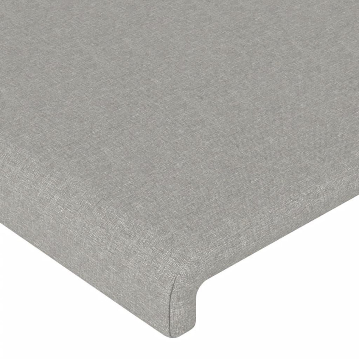 VIDAXL Tete de lit a LED Gris clair 103x16x118/128 cm Tissu