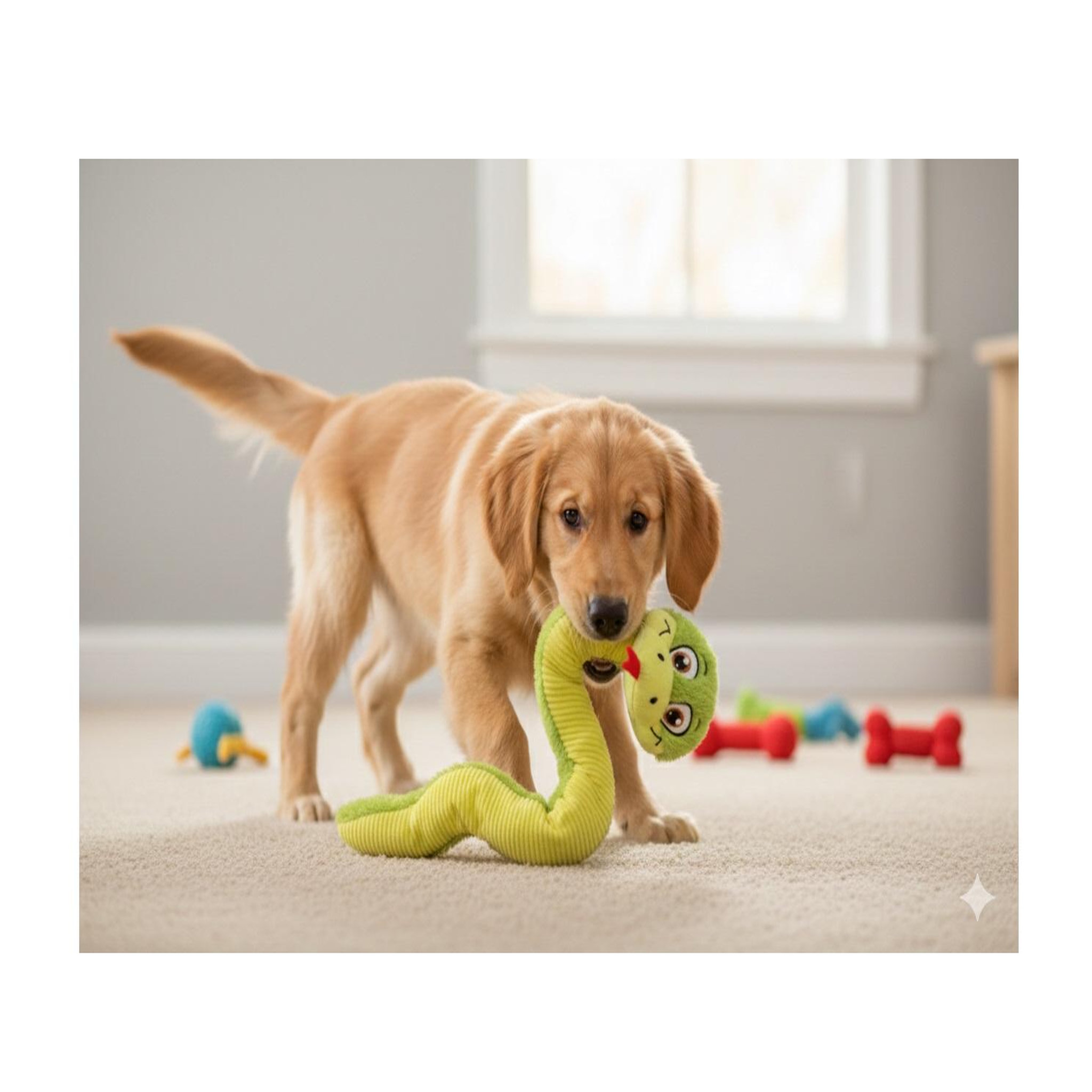 Voir la diapositive 2 : Eden Peluche serpent grand yeux pour chien