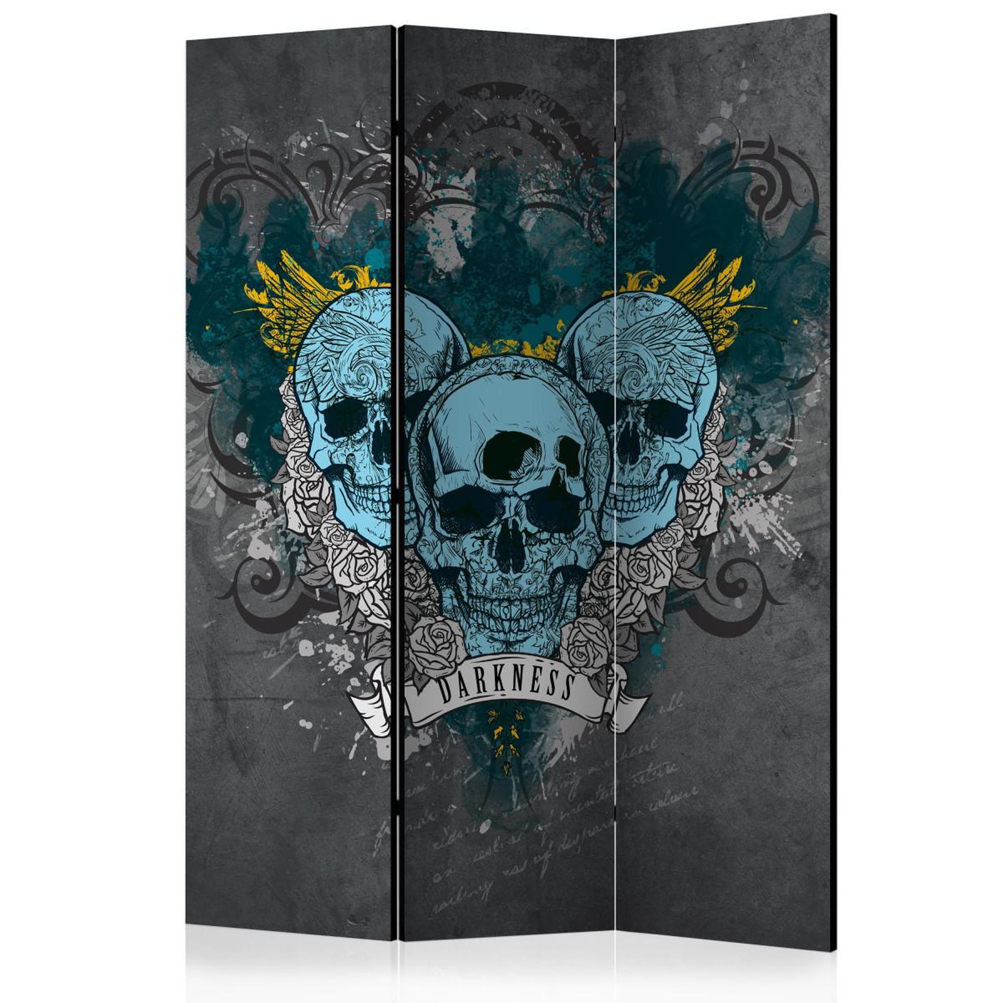 Paris Prix Paravent 3 volets  darkness iii  135x172cm