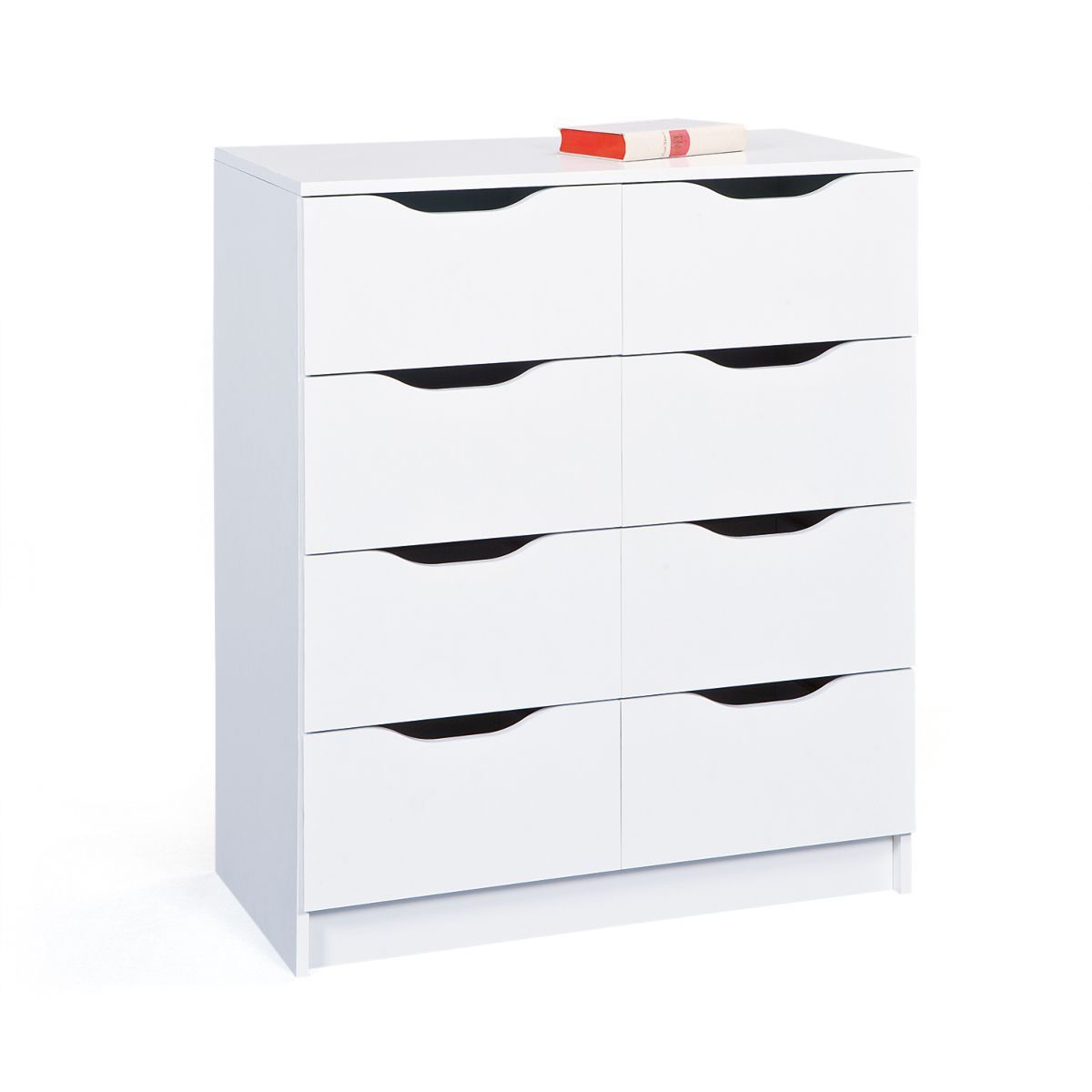 Commode meuble de rangement 8 tiroirs  FALONE