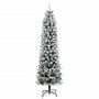 Voir la diapositive 3 : VIDAXL Sapin de Noël artificiel 150 LED et neige floquee 150 cm
