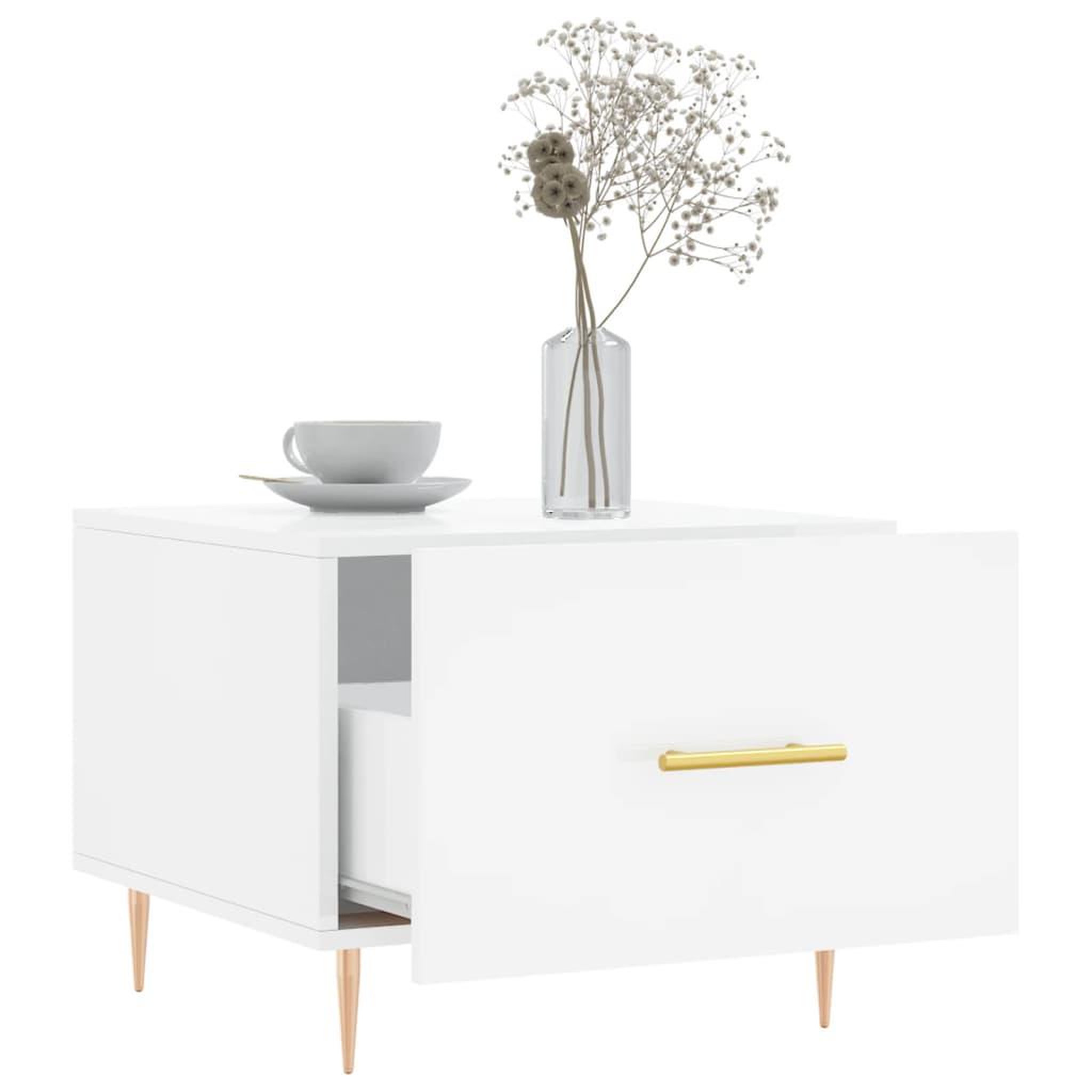 Voir la diapositive 4 : VIDAXL Tables basses 2 pcs blanc brillant 50x50x40cm bois d'ingenierie