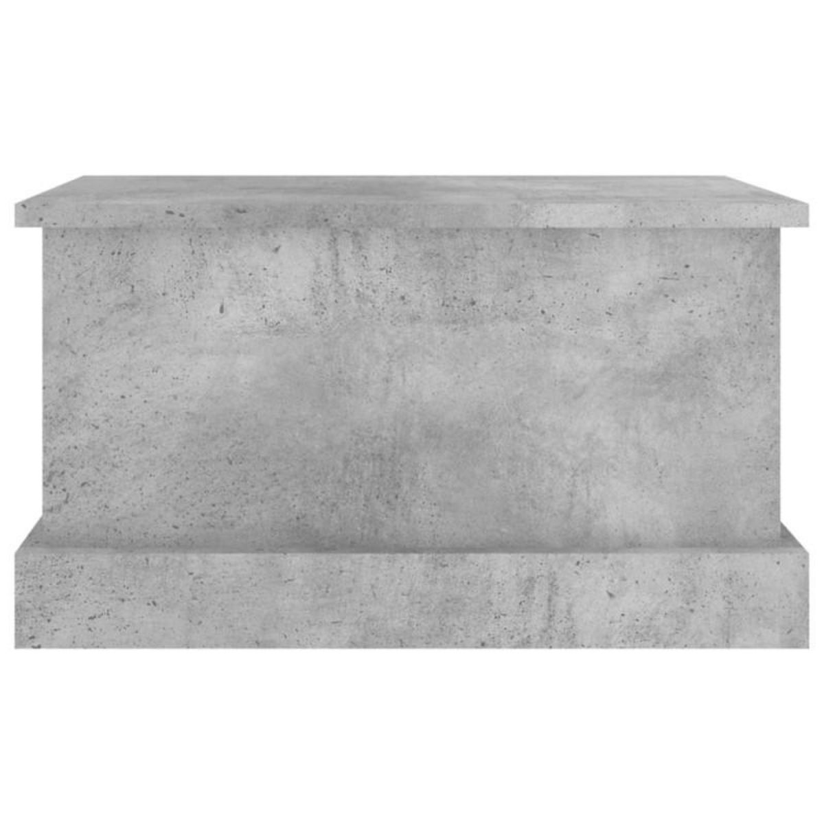 VIDAXL Boîte de rangement gris béton 50x30x28 cm bois d ingénierie