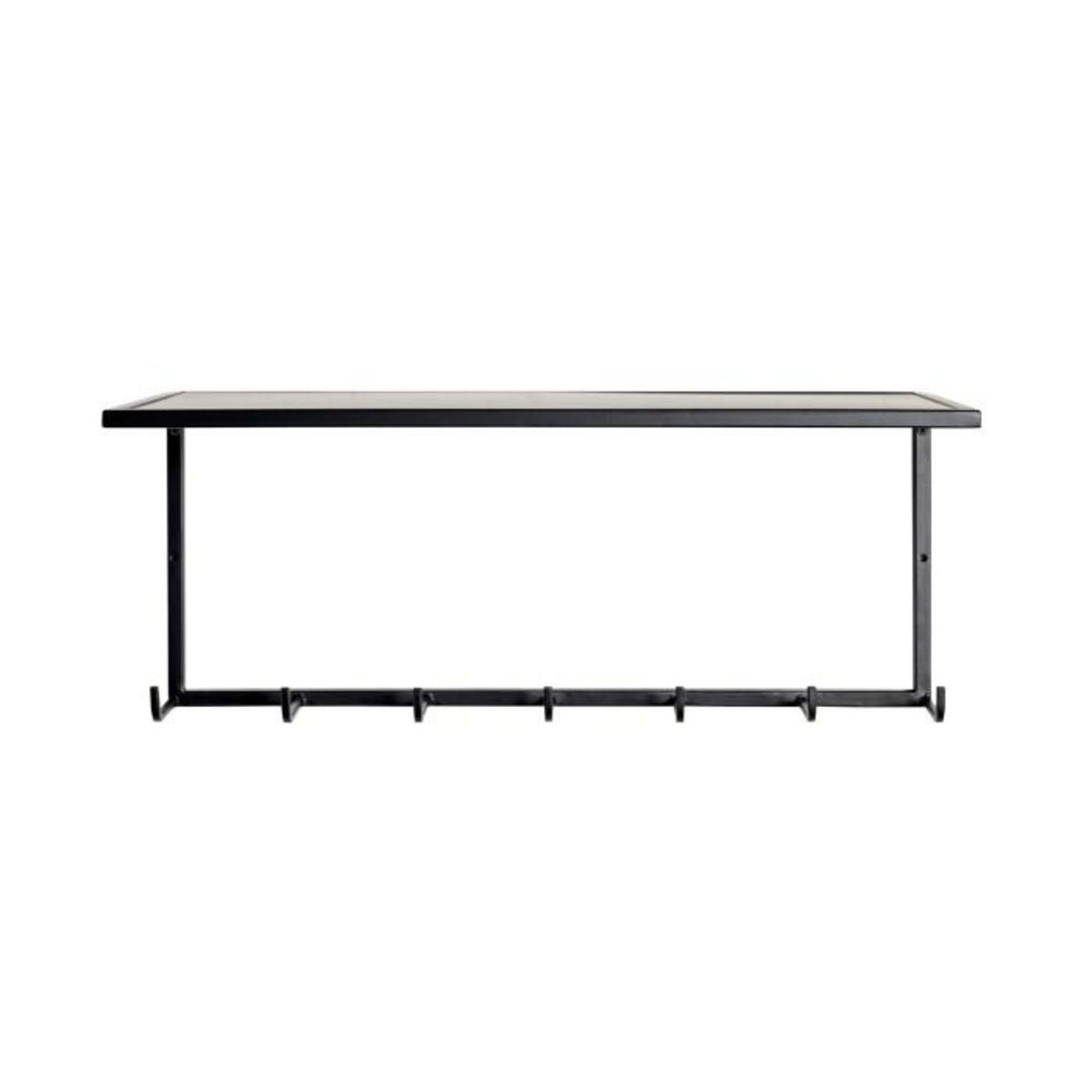 Paris Prix Patère Murale 7 Crochets Déco  Ulrino  60cm Noir