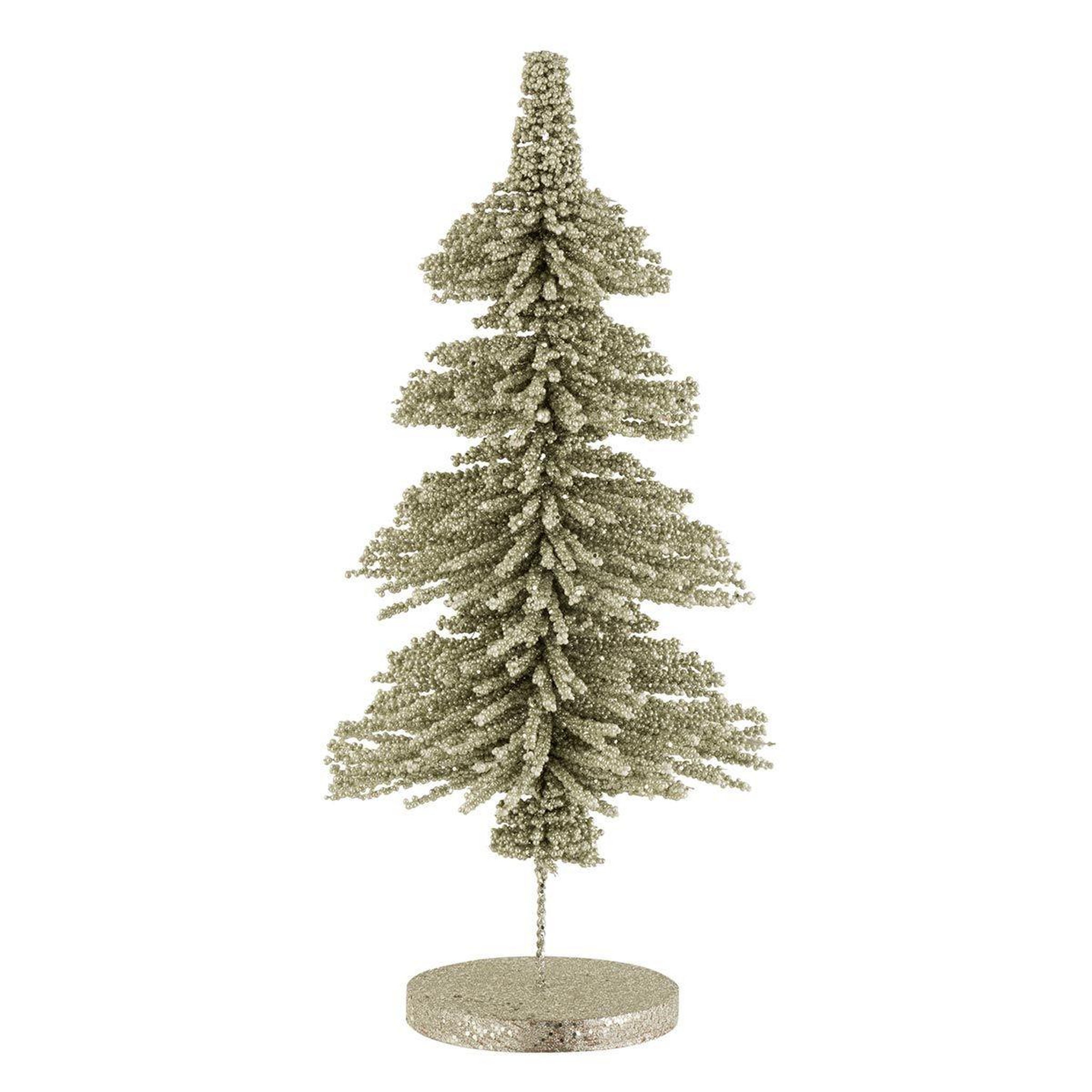 J-LINE Sapin de noël déco  paillettes  56cm vert clair