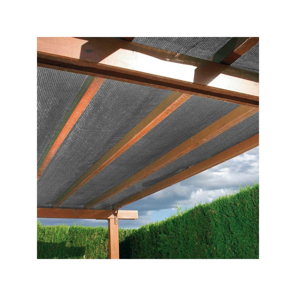 JARDIDECO Brise vue en toile tissée Gris anthracite 25 m x H.2,00 m - Jardideco