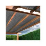 JARDIDECO Brise vue en toile tissée Gris anthracite 25 m x H.2,00 m - Jardideco
