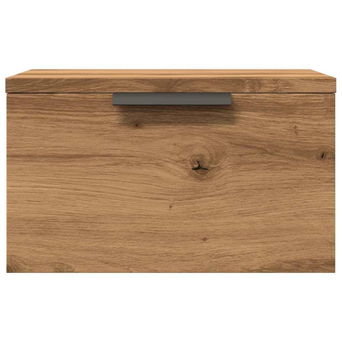 VIDAXL Table de chevet murale chene artisanal 34x30x20 cm
