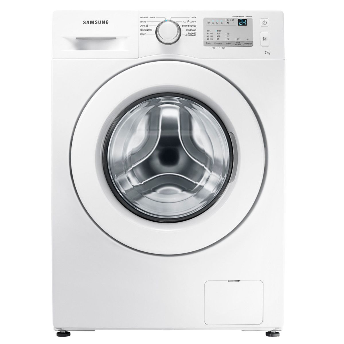 SAMSUNG Lave-linge hublot WW70J34843W1, 7 Kg, 1400 T/min