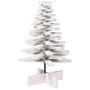 Voir la diapositive 2 : VIDAXL Arbre de Noël en bois pour decoration blanc 80 cm pin massif
