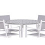 Voir la diapositive 4 : Paris Prix Ensemble Table de Jardin & 4 Chaises  Break & Copacabana  120cm Gris