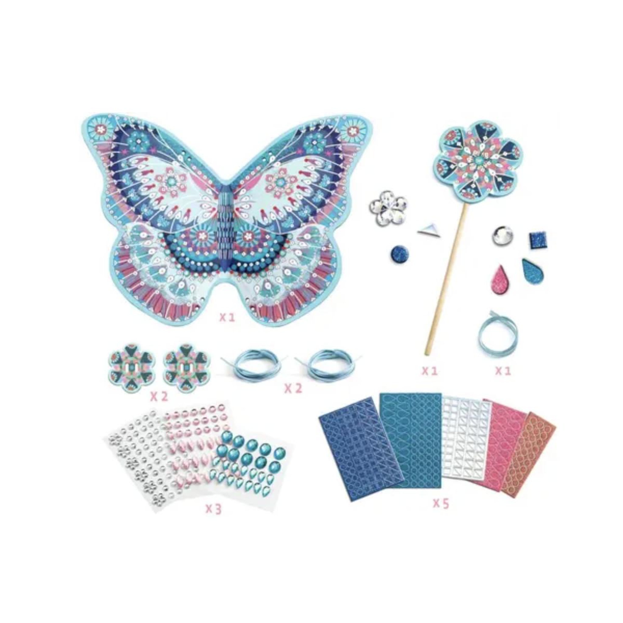 Voir la diapositive 3 : Djeco Ailes et baguette de fee a decorer