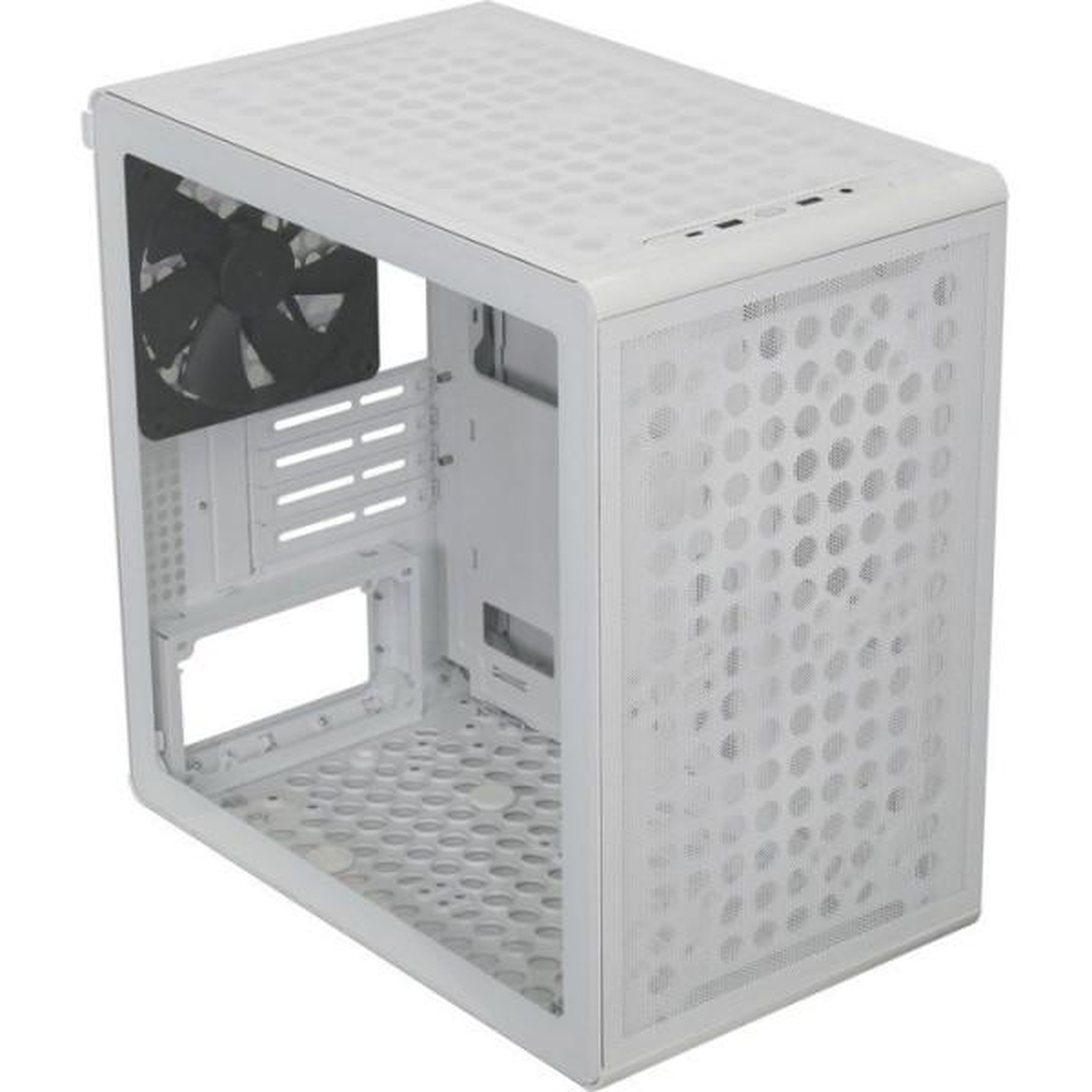 Voir la diapositive 2 : Cooler Master Boîtier PC Mini Tour - COOLER MASTER - Q300L V3 White - Micro-ATX/Mini-ITX - Verre trempé - USB-C