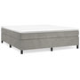 Voir la diapositive 2 : VIDAXL Cadre de lit sans matelas gris clair 200x200 cm velours