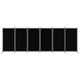 Voir la diapositive 3 : VIDAXL Cloison de separation 6 panneaux Noir 520x180 cm Tissu