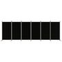 Voir la diapositive 3 : VIDAXL Cloison de separation 6 panneaux Noir 520x180 cm Tissu