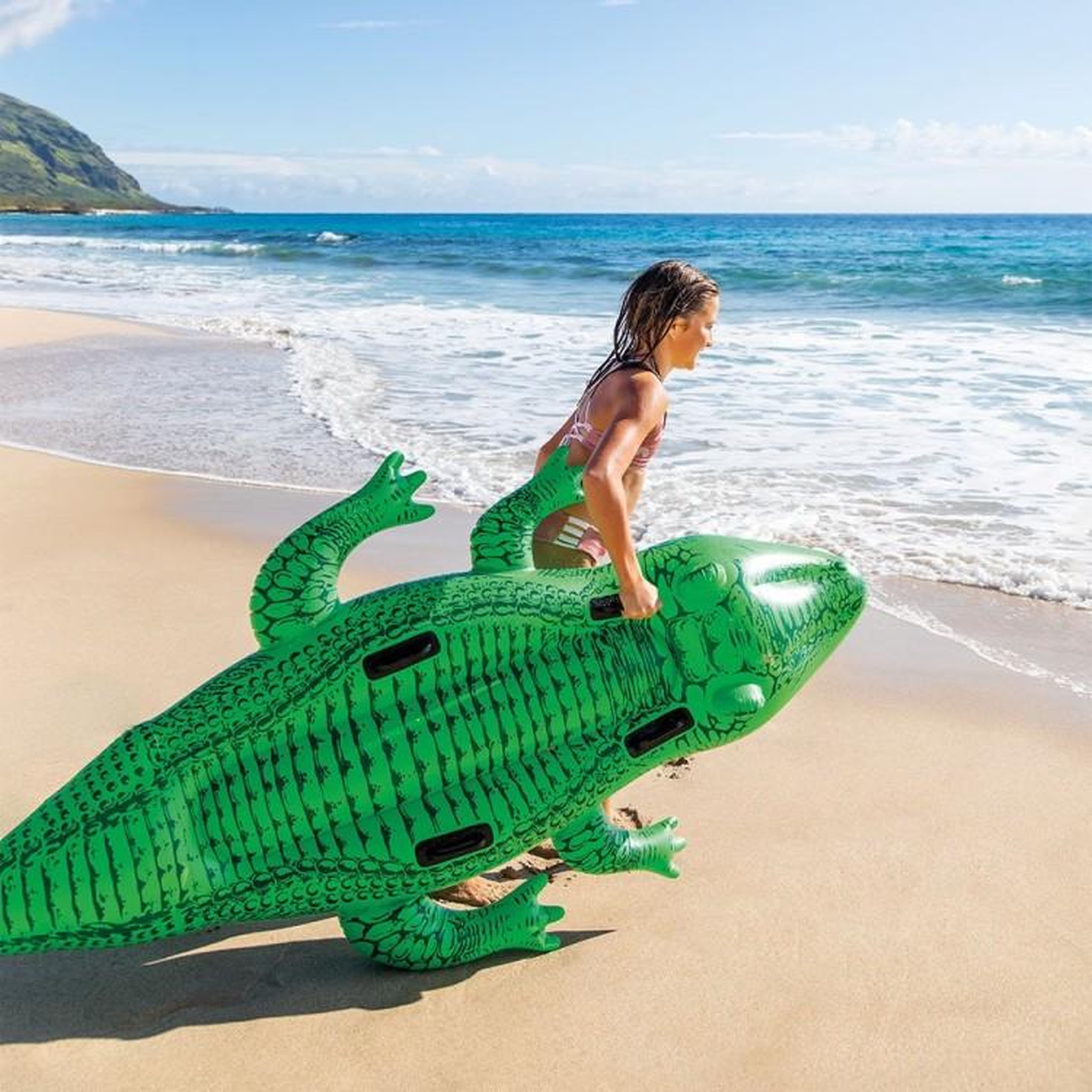 Voir la diapositive 3 : INTEX Grand crocodile à chevaucher - Intex