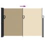 Voir la diapositive 5 : VIDAXL Auvent lateral retractable beige 140x300 cm