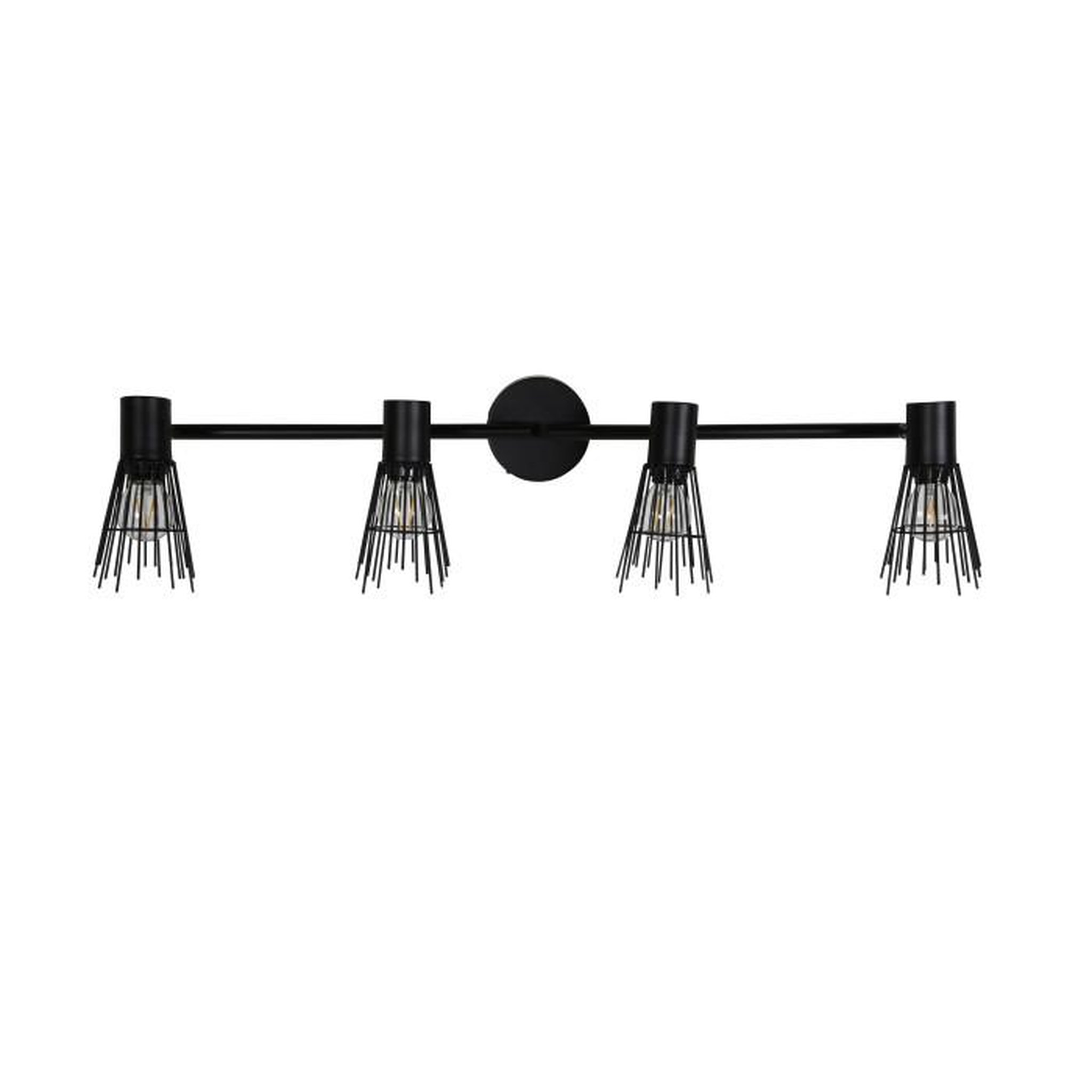 Voir la diapositive 4 : Paris Prix Applique Murale 4 Spots  Pico  70cm Noir